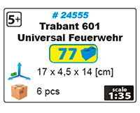 Voiture de pompier TRABANT 601 UNIVERSAL FEUERWEHR